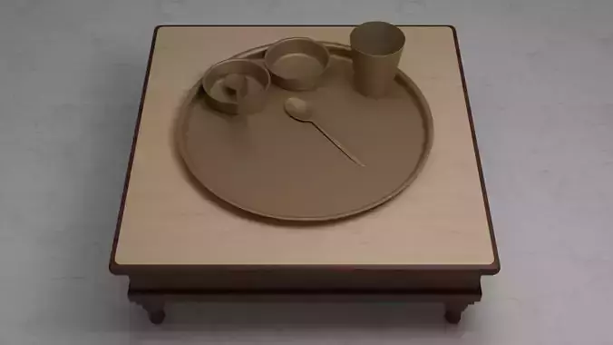 Indian Dinner-set of Brass