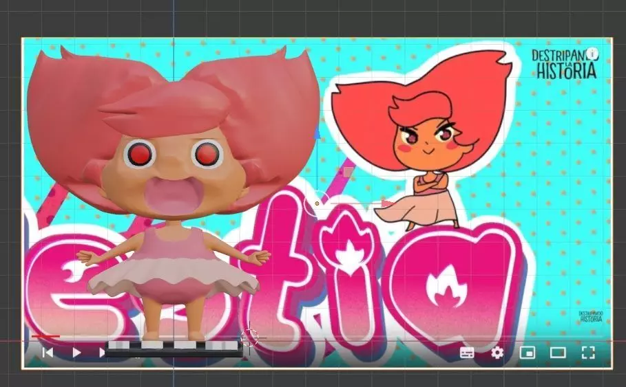 Hestia chibi Destripando la Historia Ripping History 3D print model_0