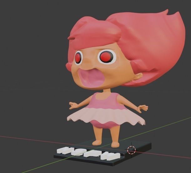 Hestia chibi Destripando la Historia Ripping History 3D print model_7