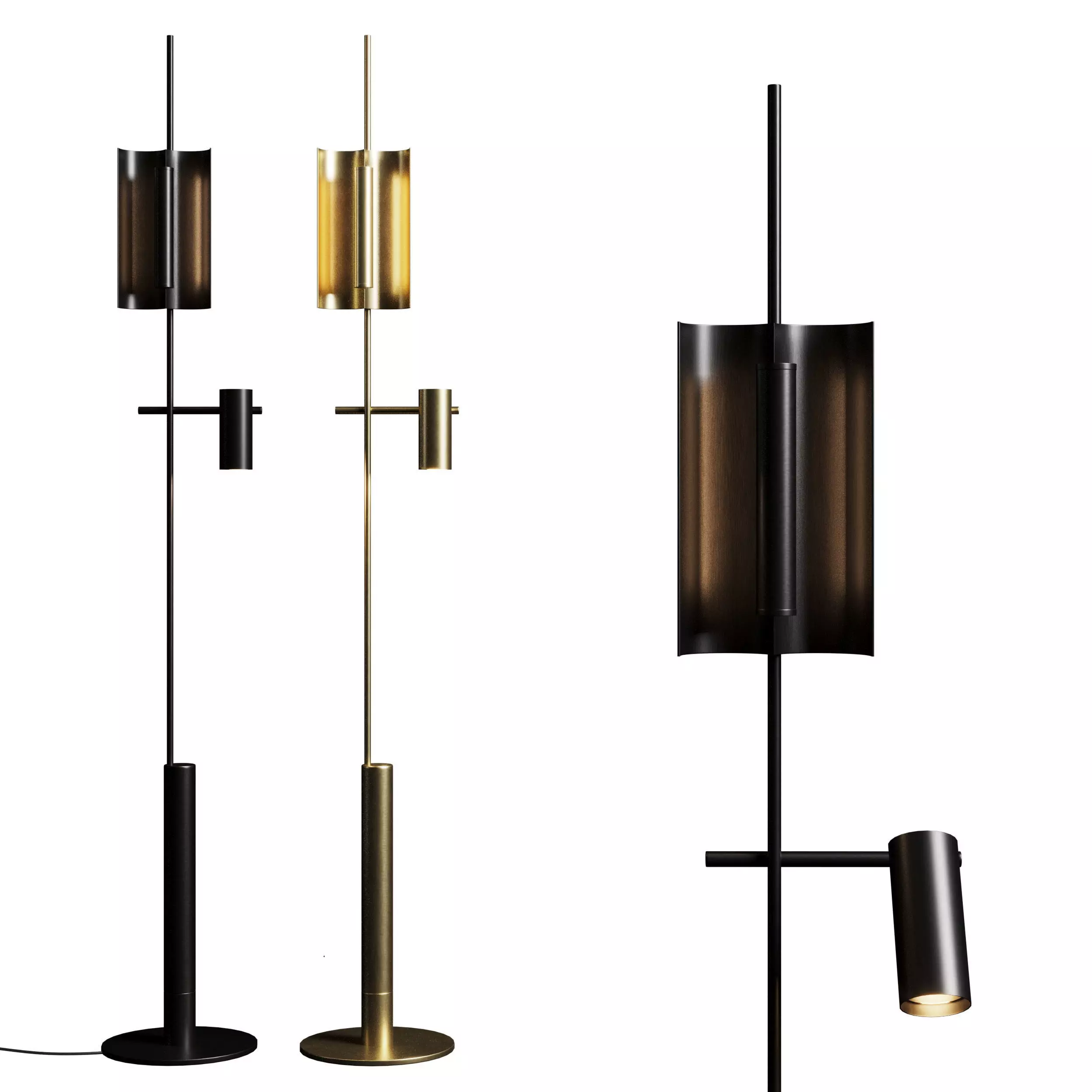 Typography Floor Lamp by Rakumba Low-poly 3D model_0