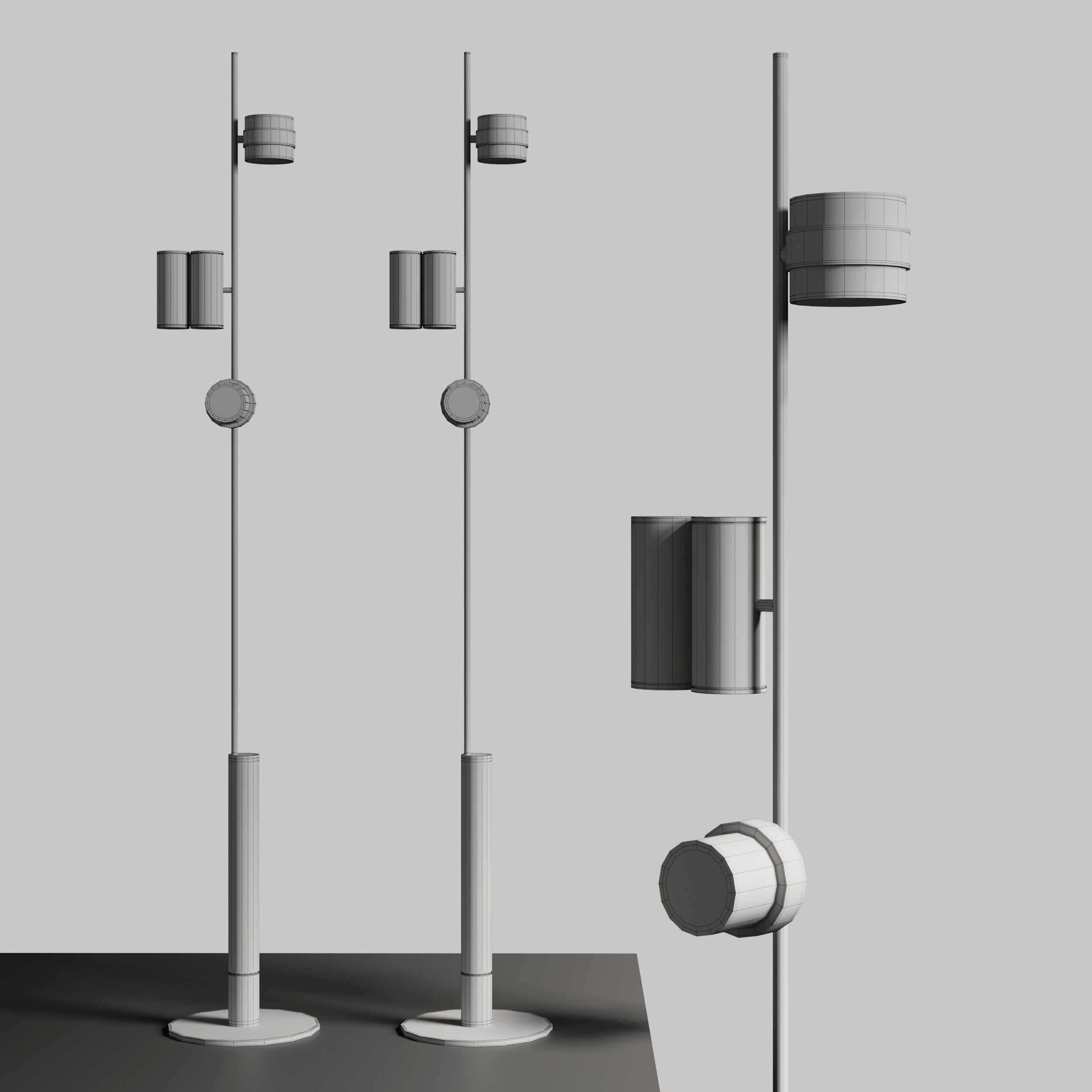 Typography Floor Lamp by Rakumba Low-poly 3D model_2