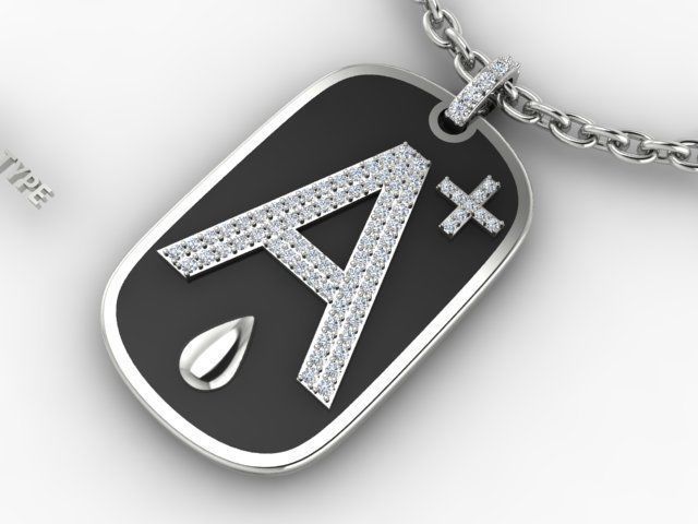 pendant type blood 3D print model_1