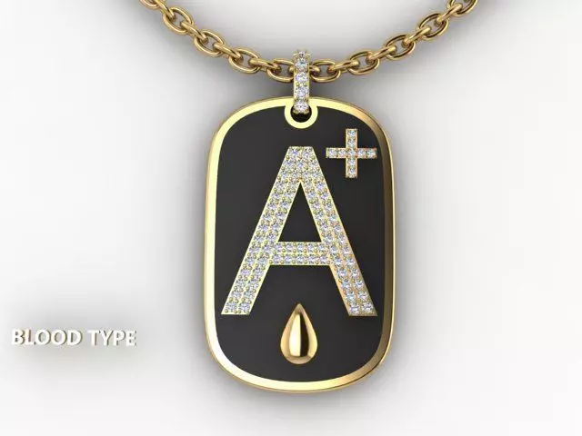 pendant type blood 3D print model_0