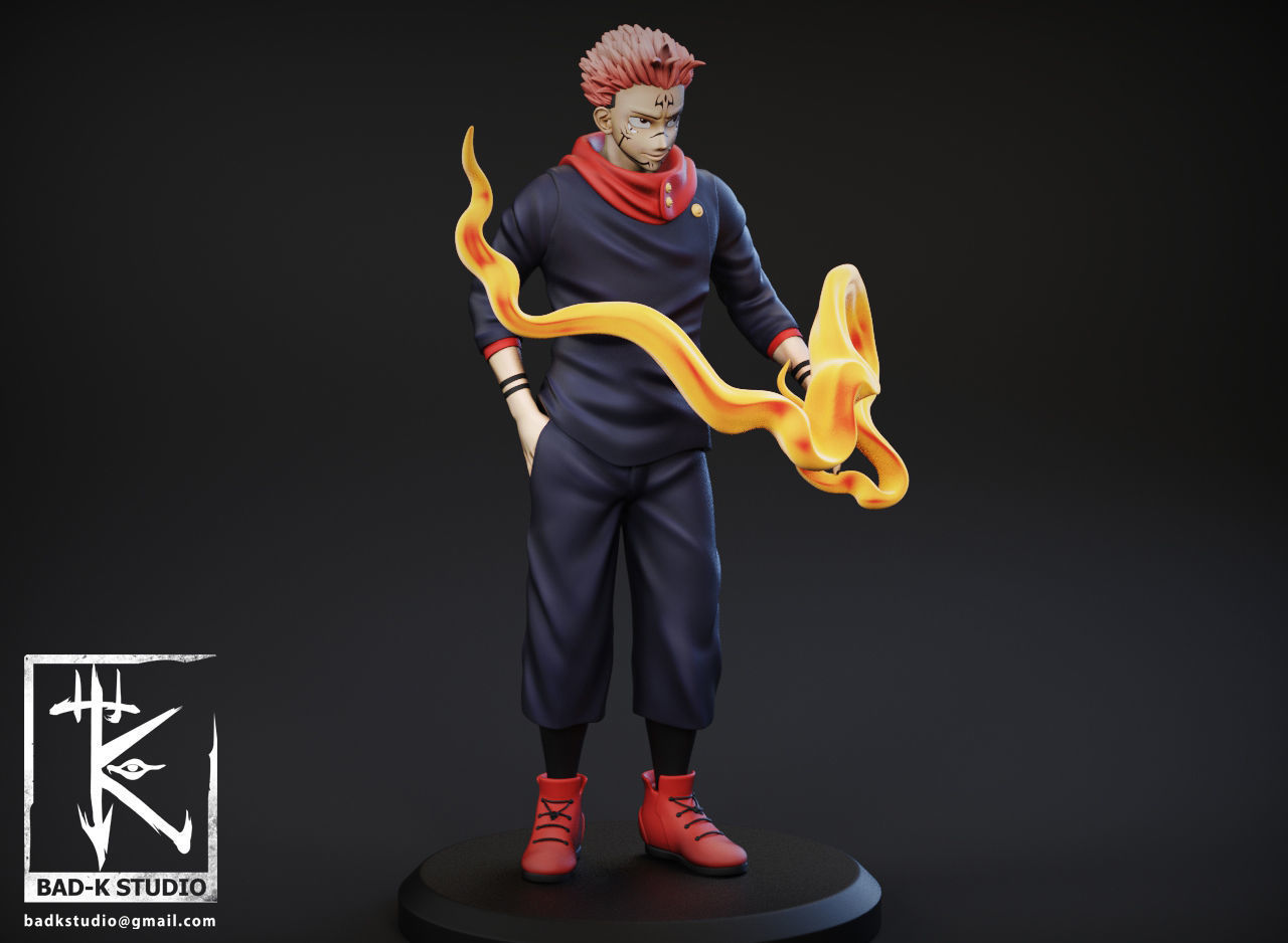 Itadori Yuji - Sukuna Jujutsu Kaisen 3D print model_4