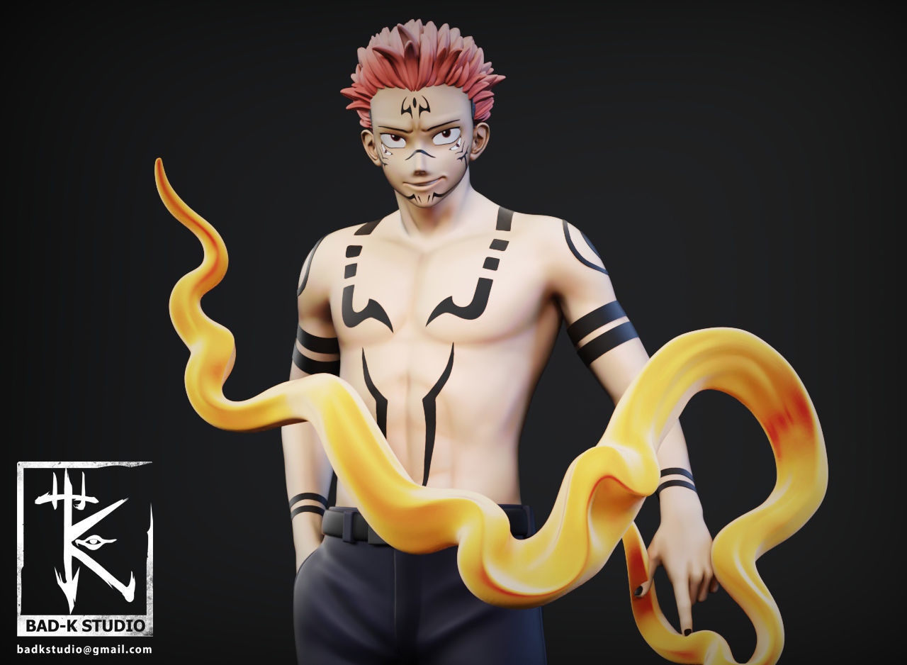 Itadori Yuji - Sukuna Jujutsu Kaisen 3D print model_1