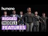 Rigged woman - summer outfit shorts - 045-3693 3D model_1