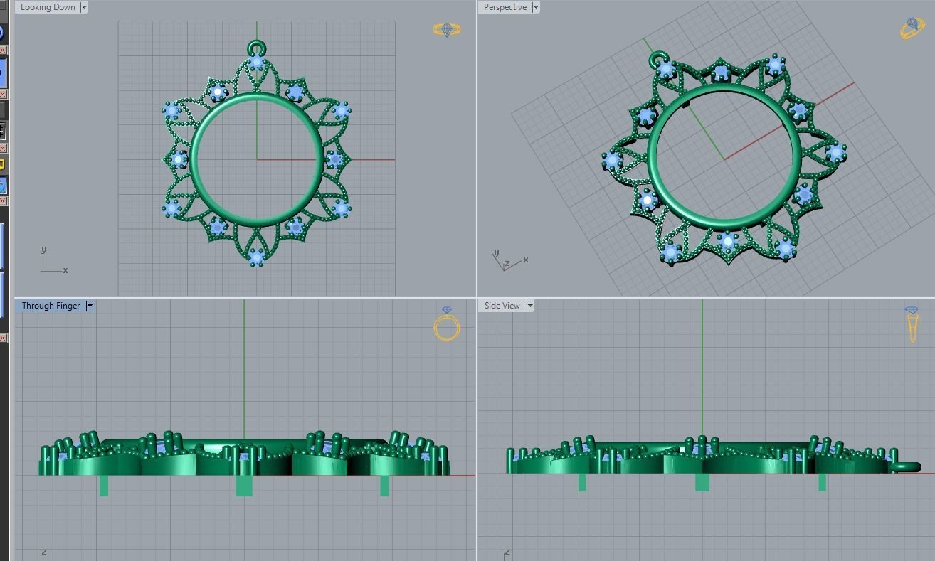 frame jewelry 3D print model_3