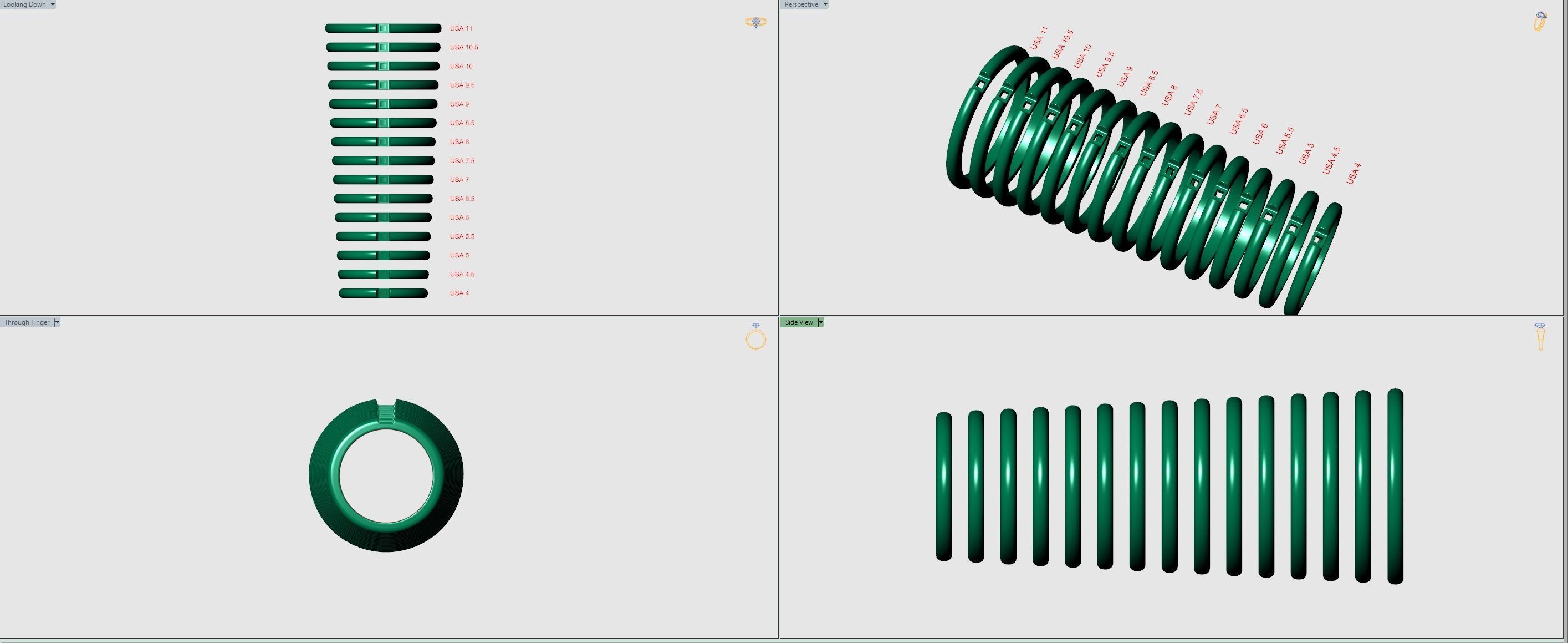 Classic Engagement rings cg-0001 3D print model_11