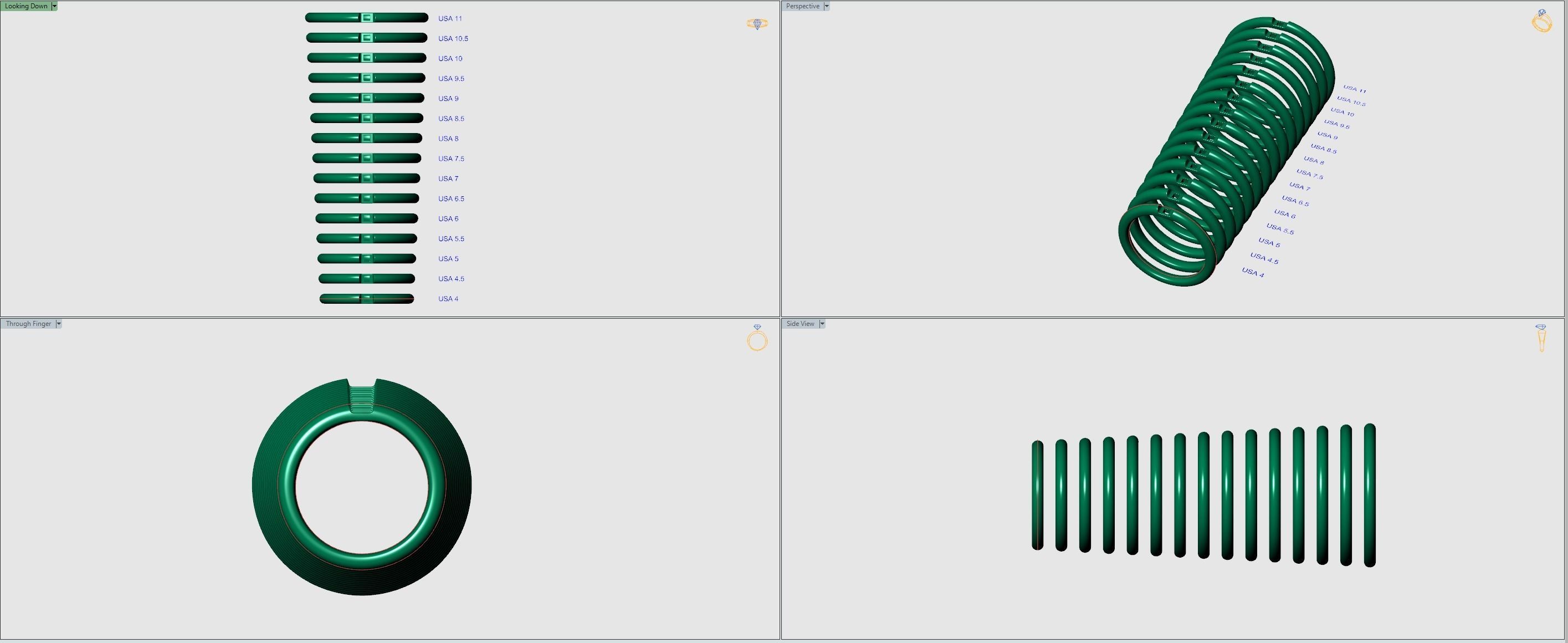 Classic Engagement rings cg-0001 3D print model_12