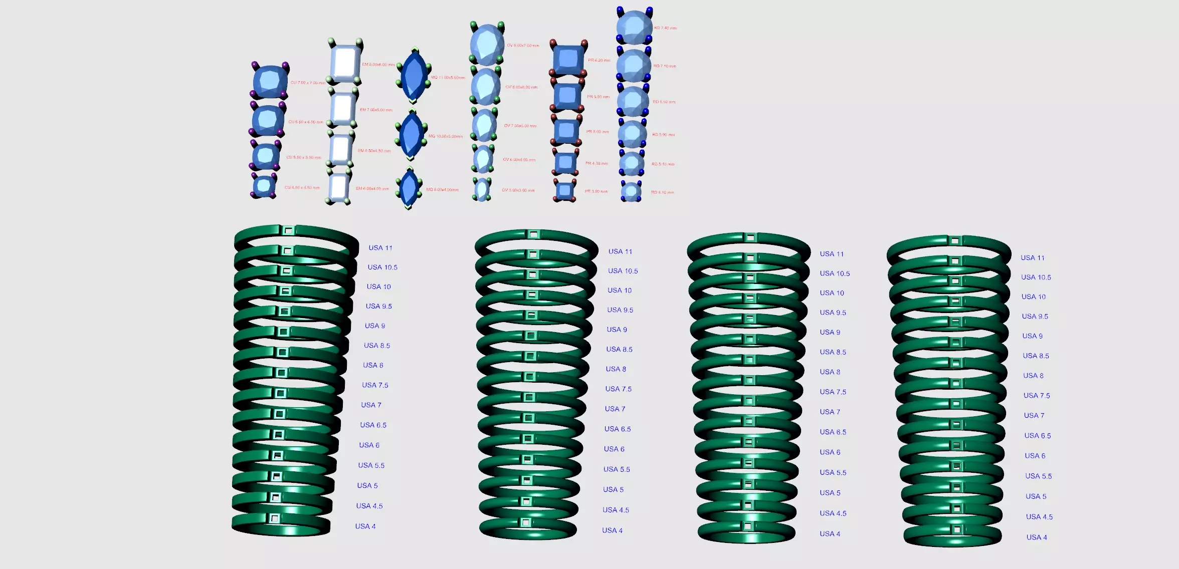 Classic Engagement rings cg-0001 3D print model_0