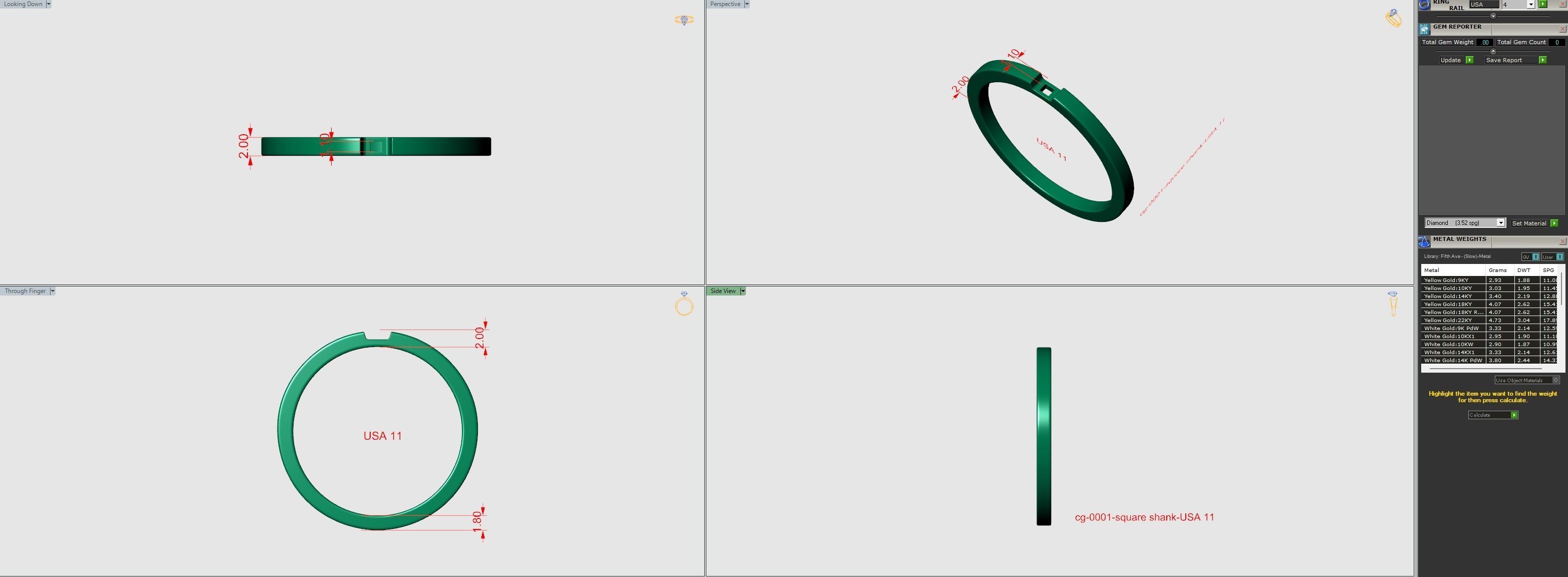 Classic Engagement rings cg-0001 3D print model_9