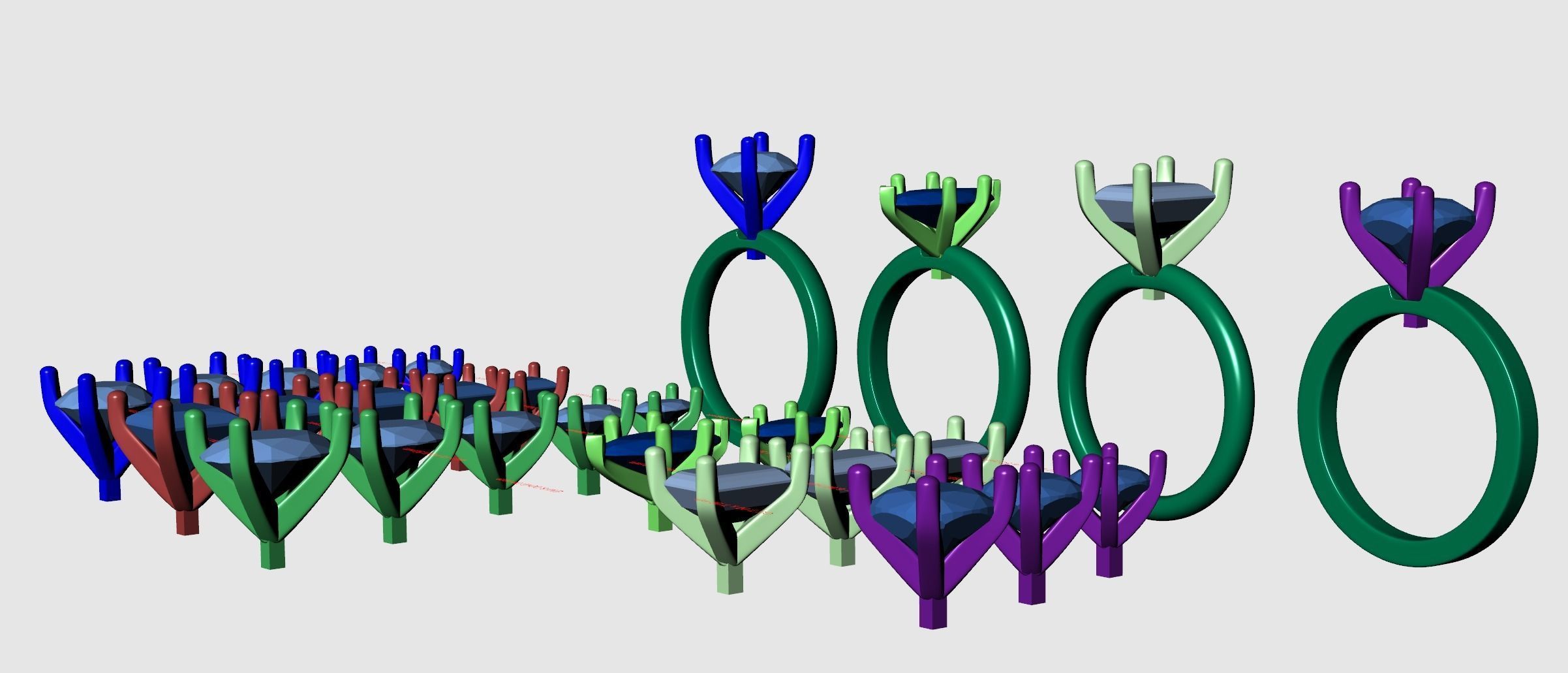 Classic Engagement rings cg-0001 3D print model_15