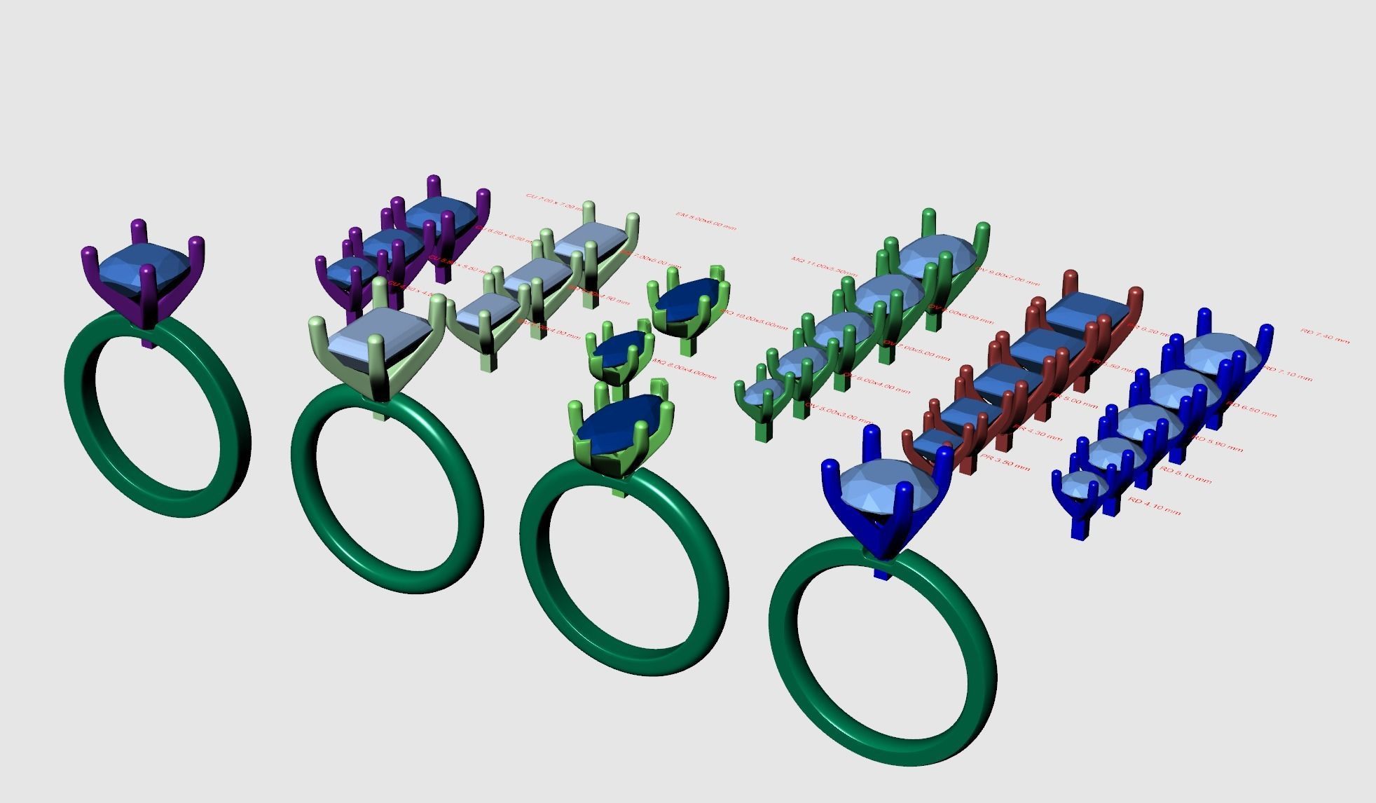 Classic Engagement rings cg-0001 3D print model_14