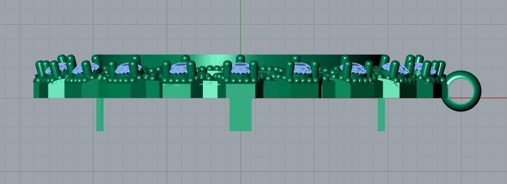 frame pendant 3D print model_9