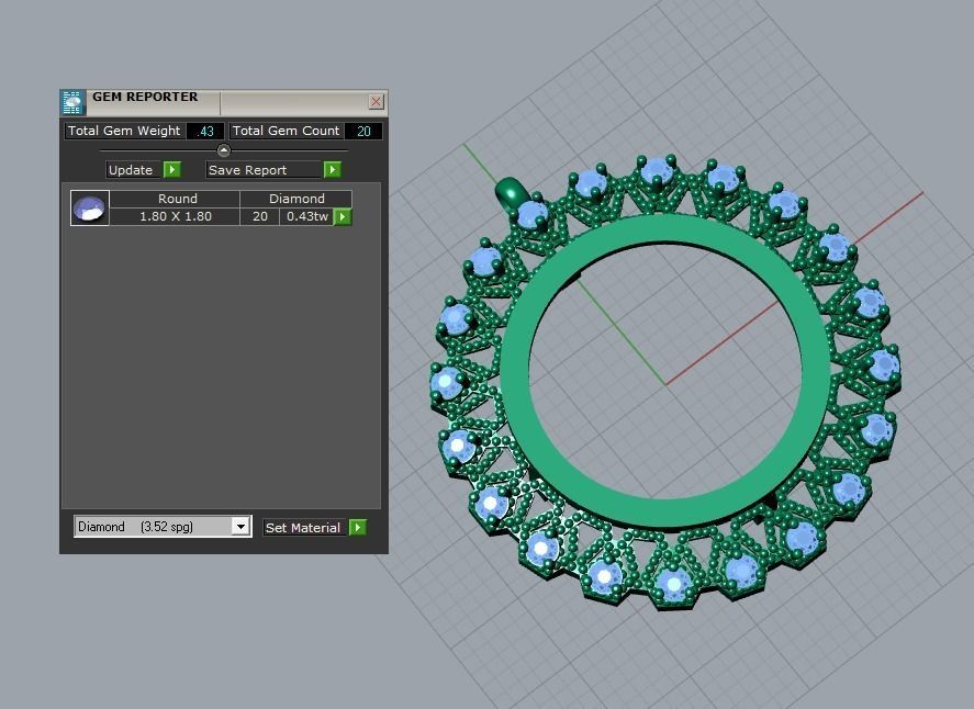 frame pendant 3D print model_5