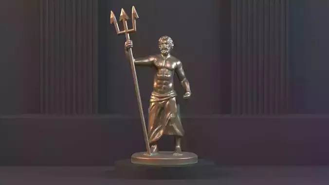 Poseidon Statue