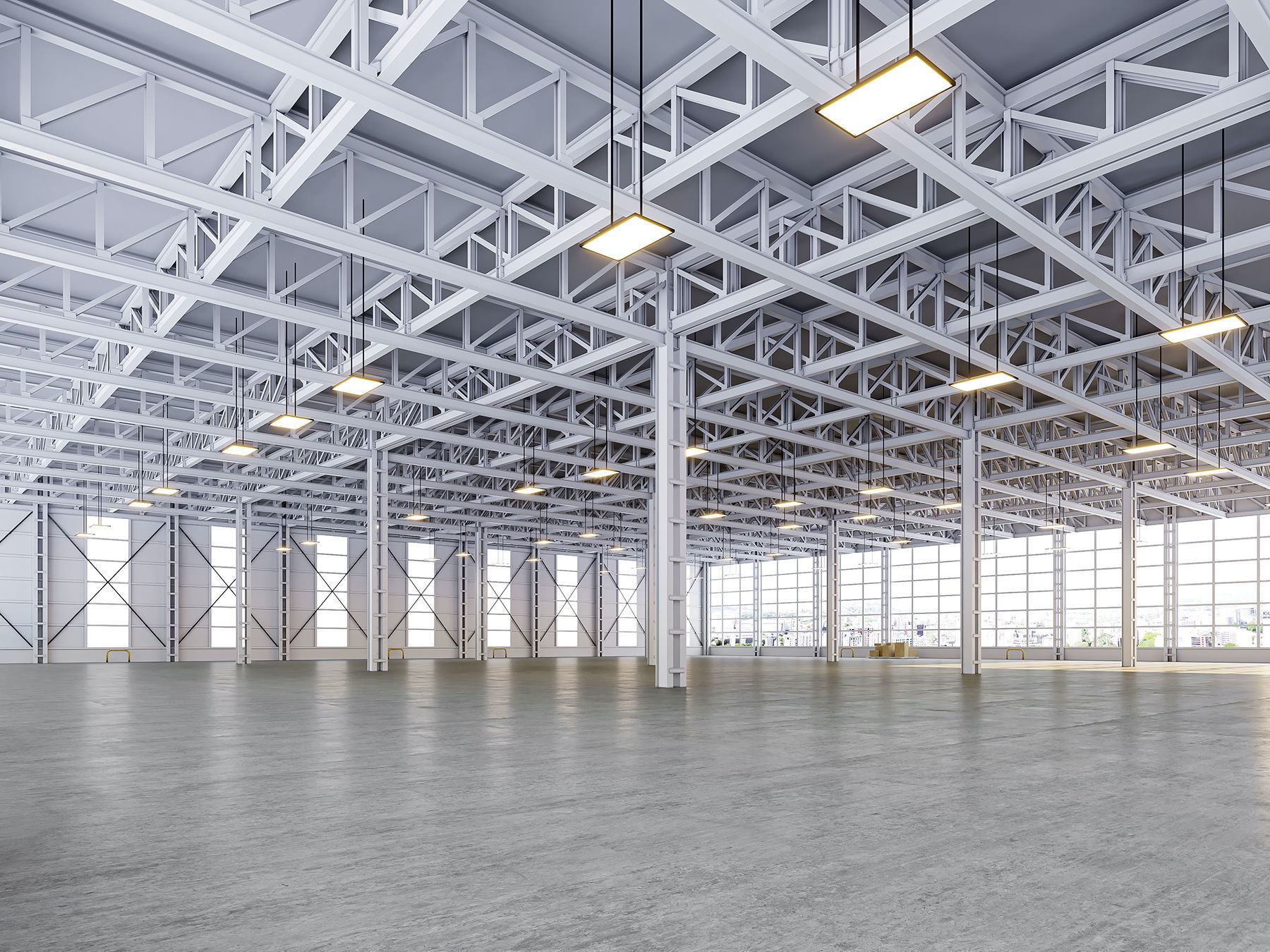 low poly warehouse 18 Low-poly 3D model_1