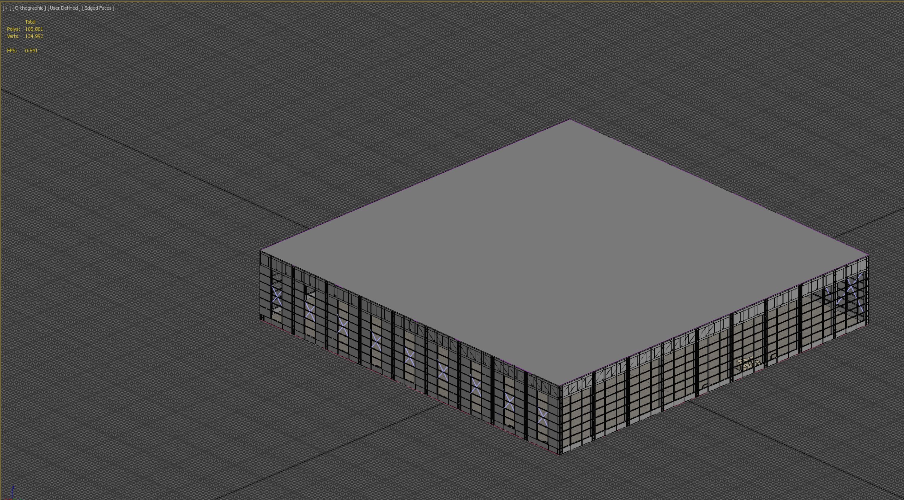 low poly warehouse 18 Low-poly 3D model_10