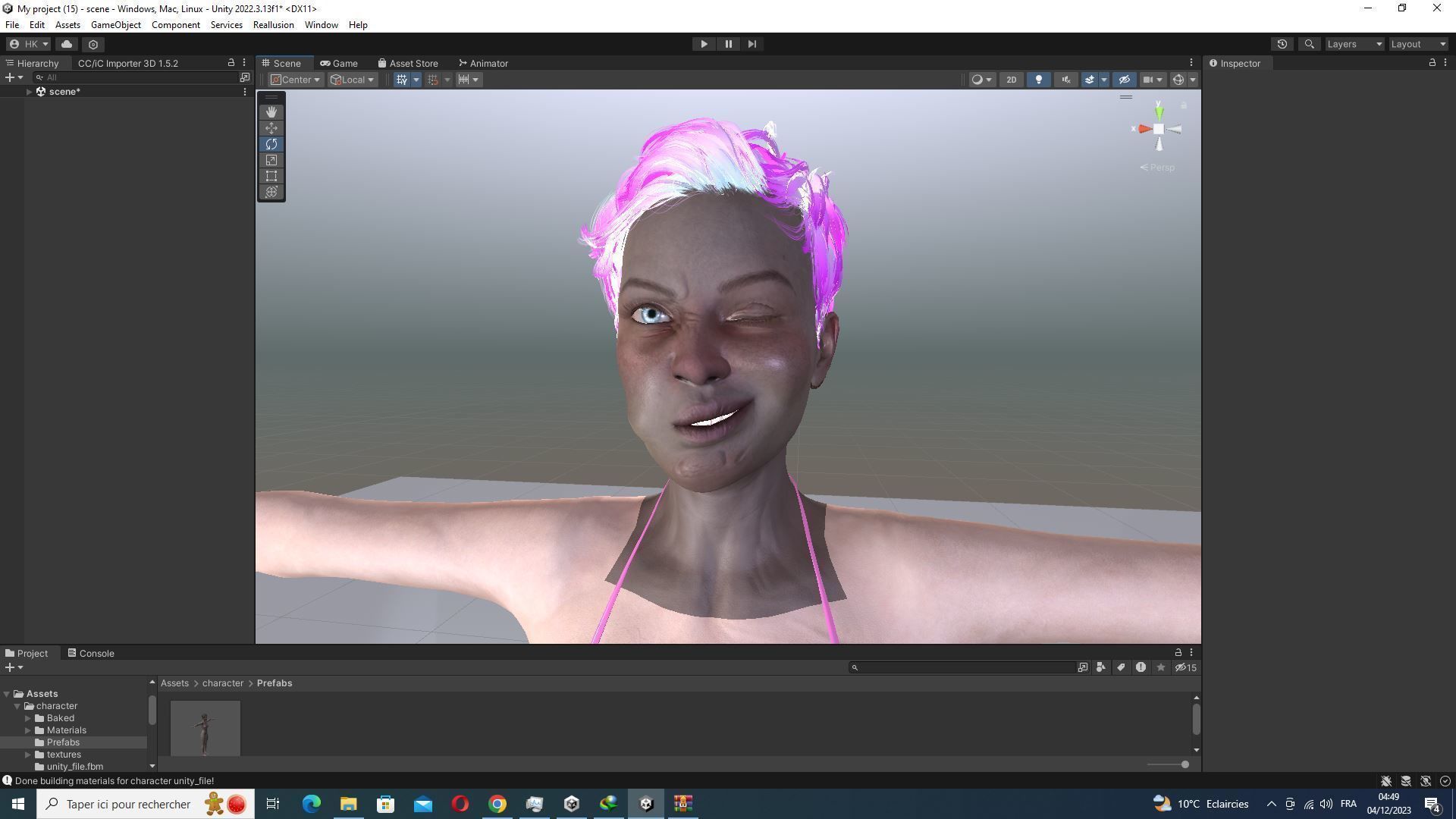 Amelia - Military Muse Command In Style Low-poly 3D model_58