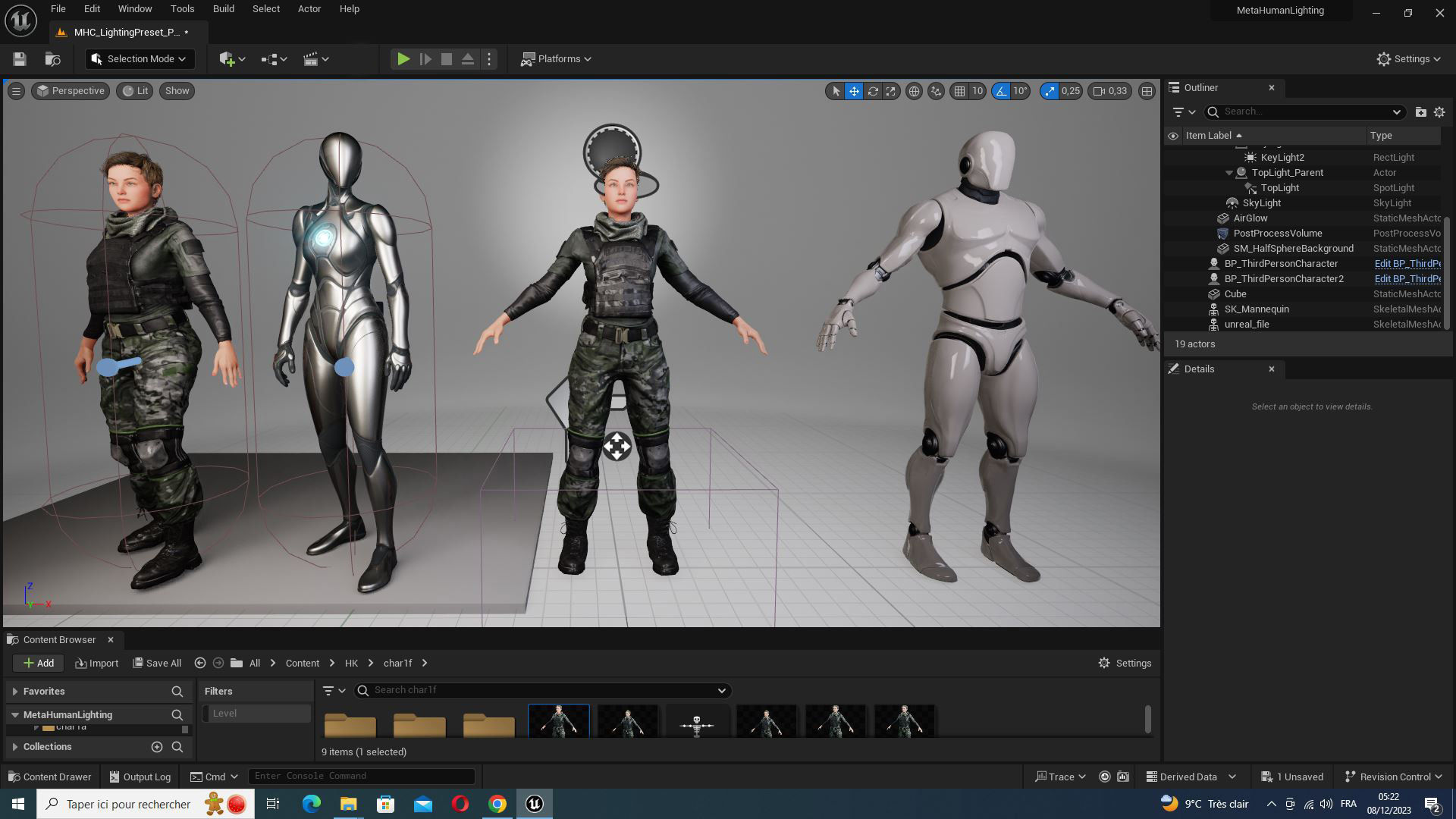 Amelia - Military Muse Command In Style Low-poly 3D model_42