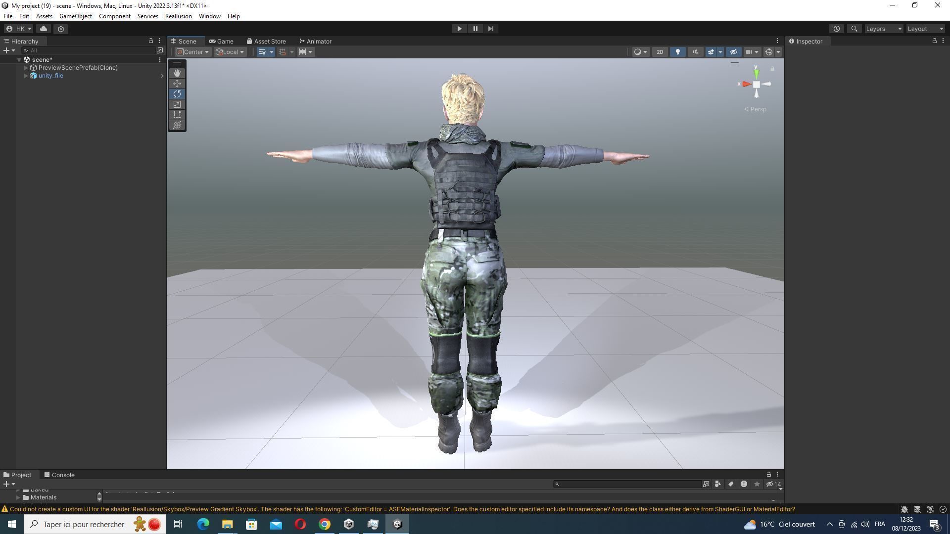 Amelia - Military Muse Command In Style Low-poly 3D model_56
