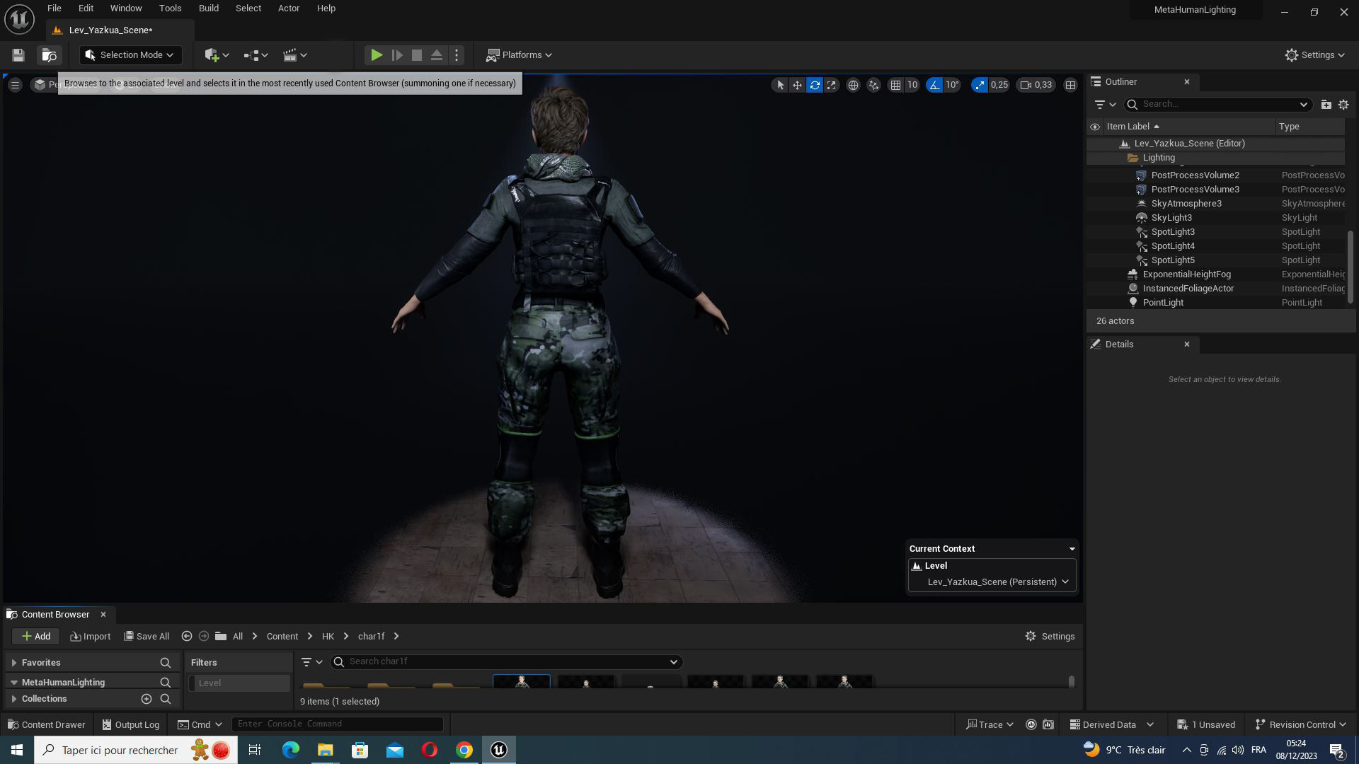 Amelia - Military Muse Command In Style Low-poly 3D model_39