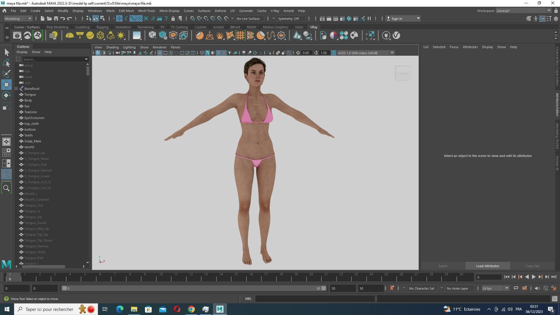 Amelia - Military Muse Command In Style Low-poly 3D model_35