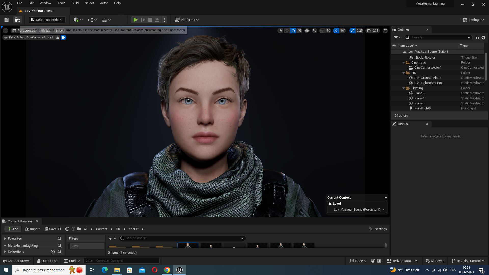 Amelia - Military Muse Command In Style Low-poly 3D model_41