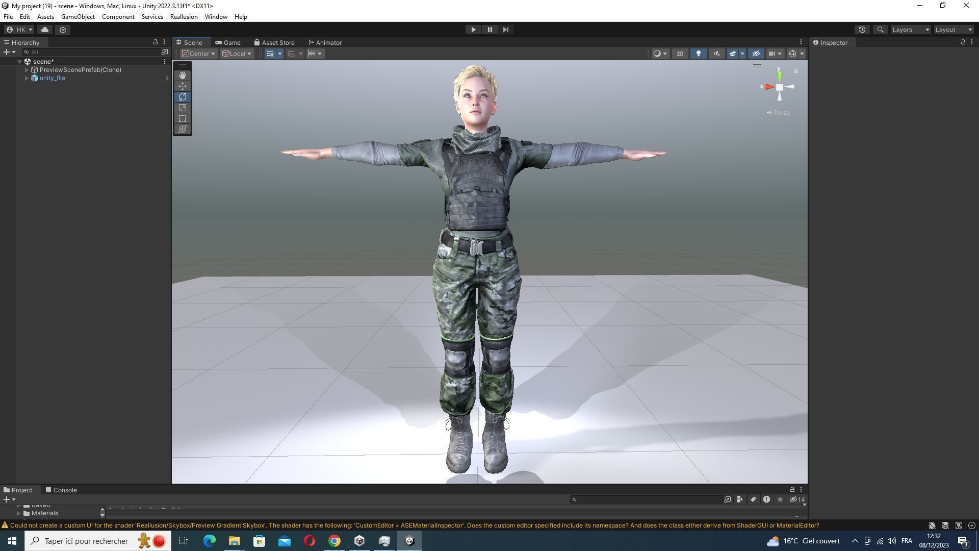 Amelia - Military Muse Command In Style Low-poly 3D model_54