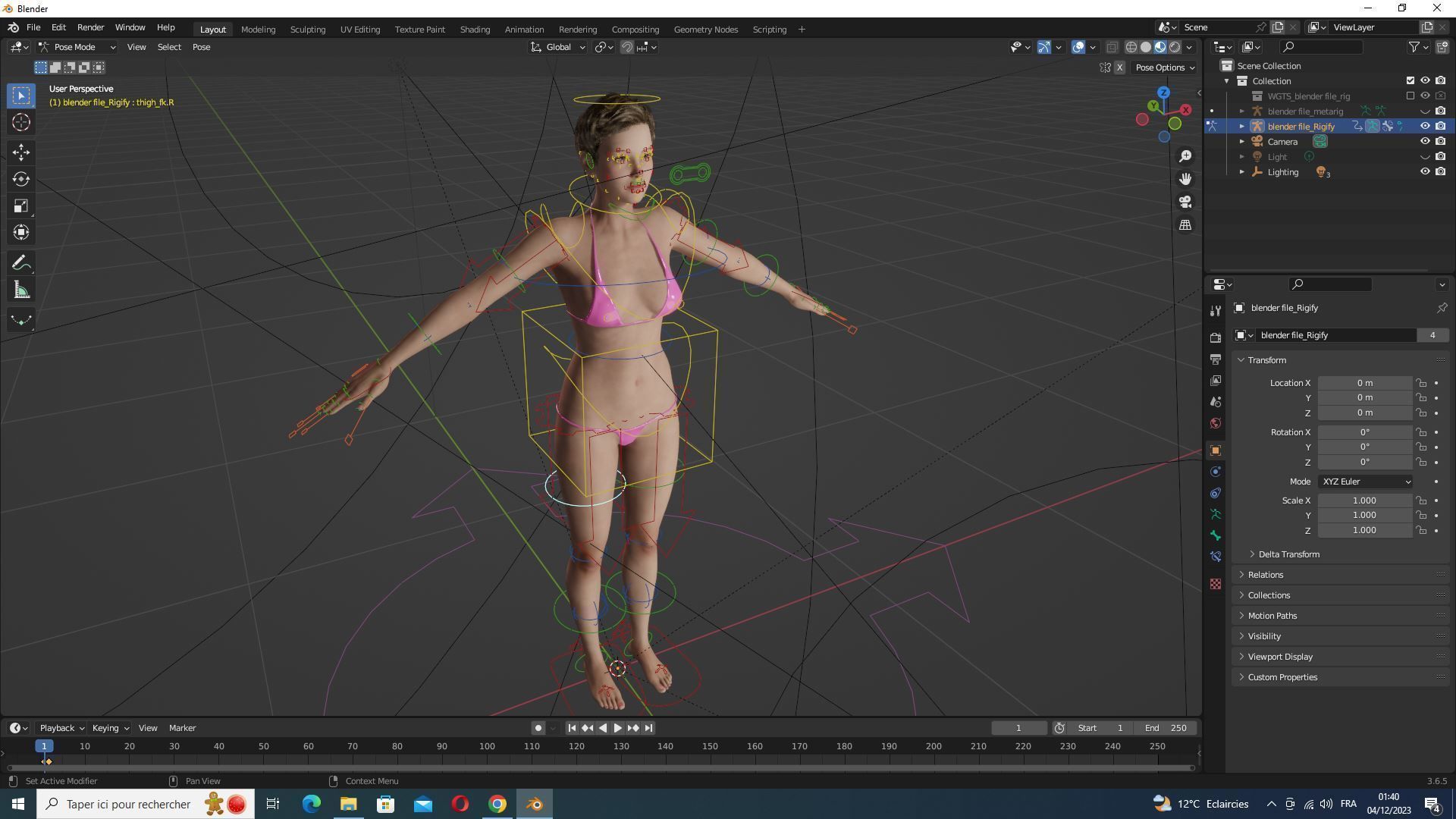 Amelia - Military Muse Command In Style Low-poly 3D model_27