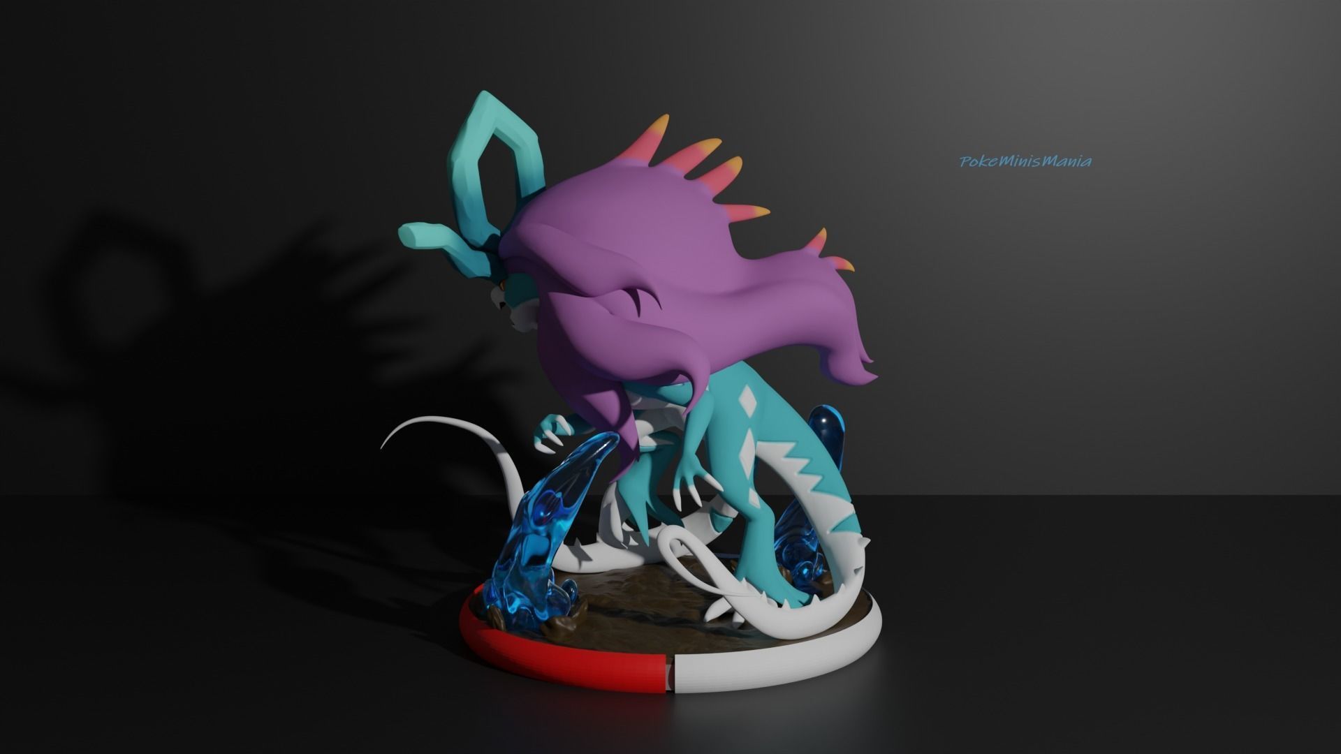 Walking wake paradox suicune 3D print model 3D print model_3