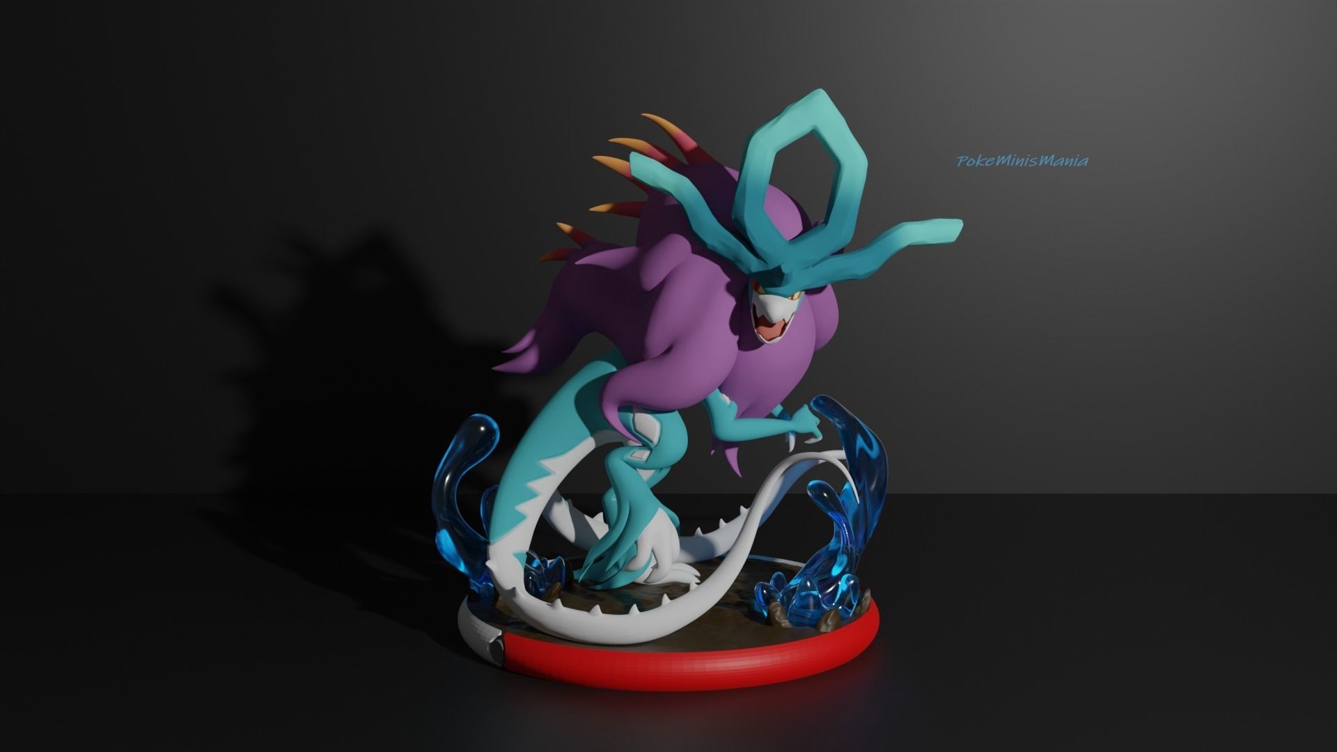 Walking wake paradox suicune 3D print model 3D print model_1