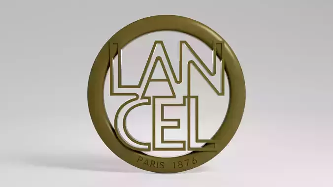 Lancel Paris Brand Logo Khaki