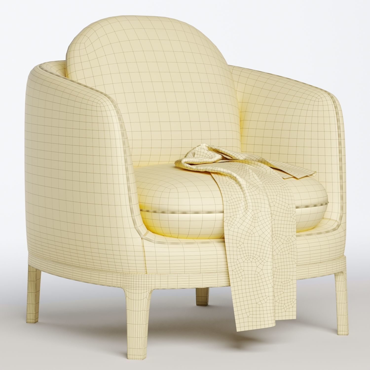 bilbao lounge chair with timber base 3D model_5