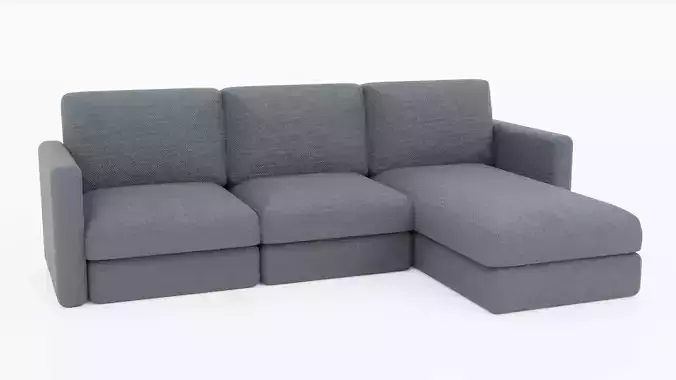 Elegant Sofa 3D Model