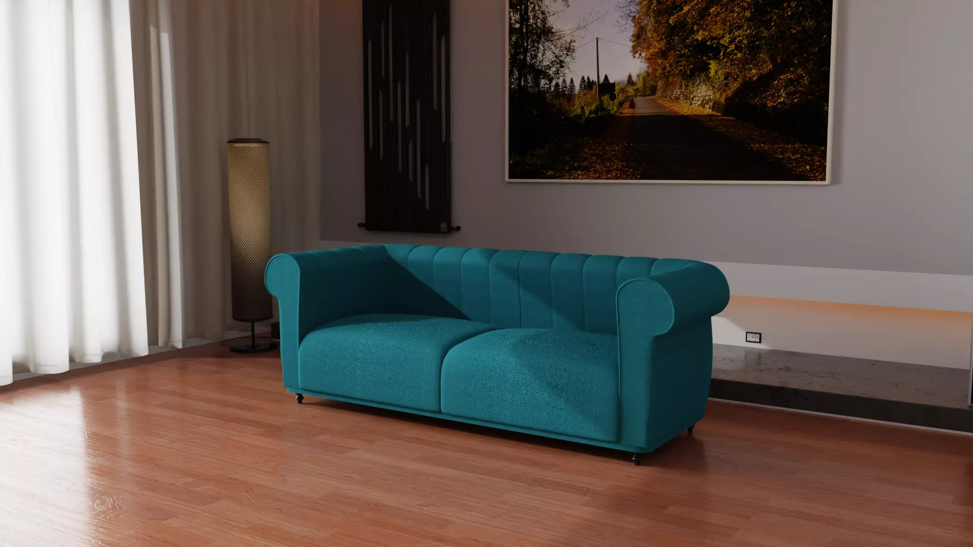 Elegant Sofa 3D Model Free 3D model_0
