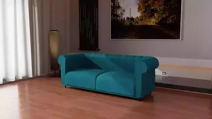 Elegant Sofa 3D Model