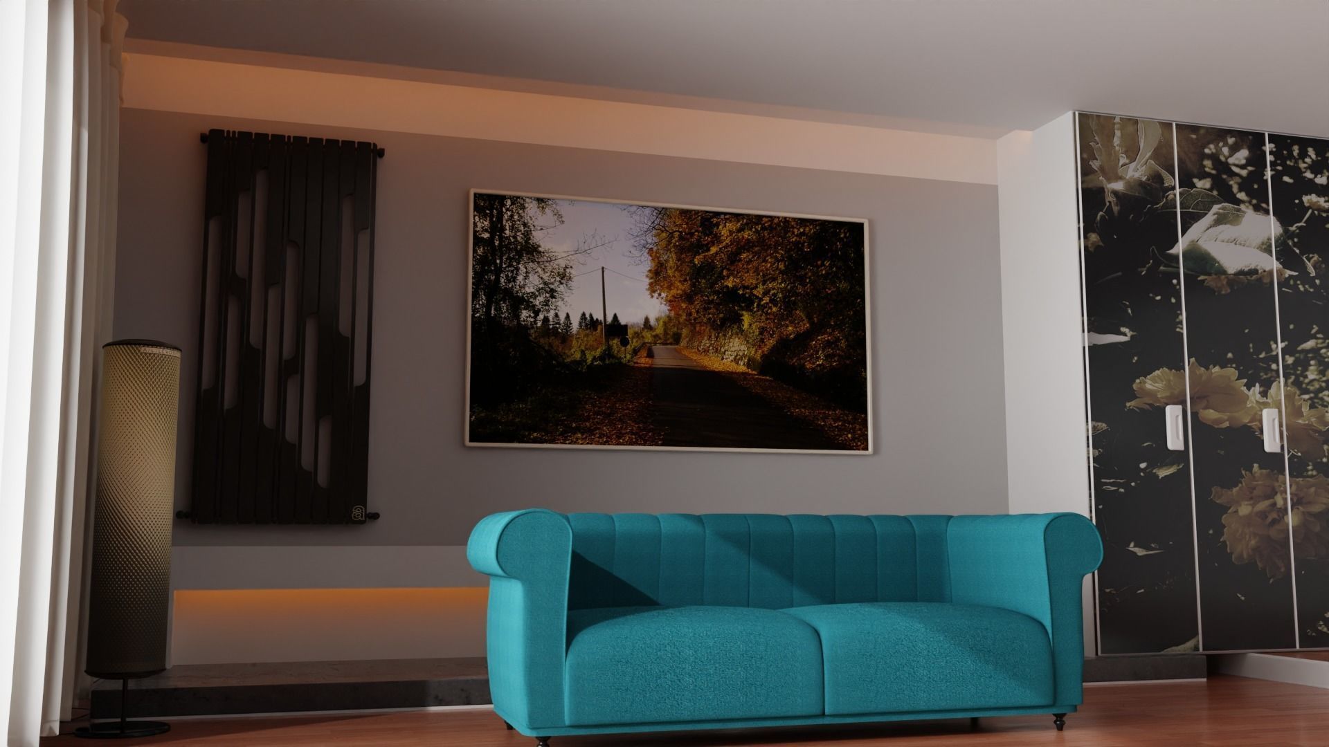 Elegant Sofa 3D Model Free 3D model_1