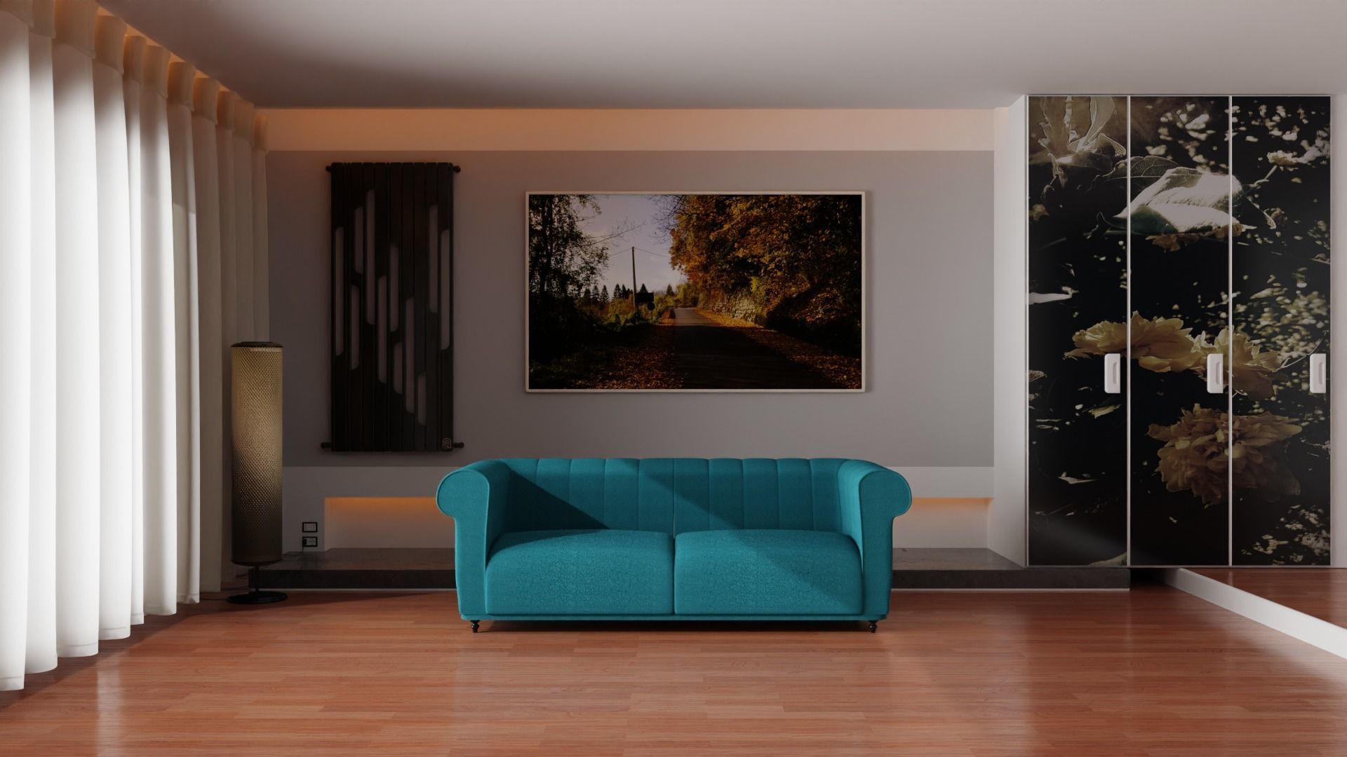 Elegant Sofa 3D Model Free 3D model_2