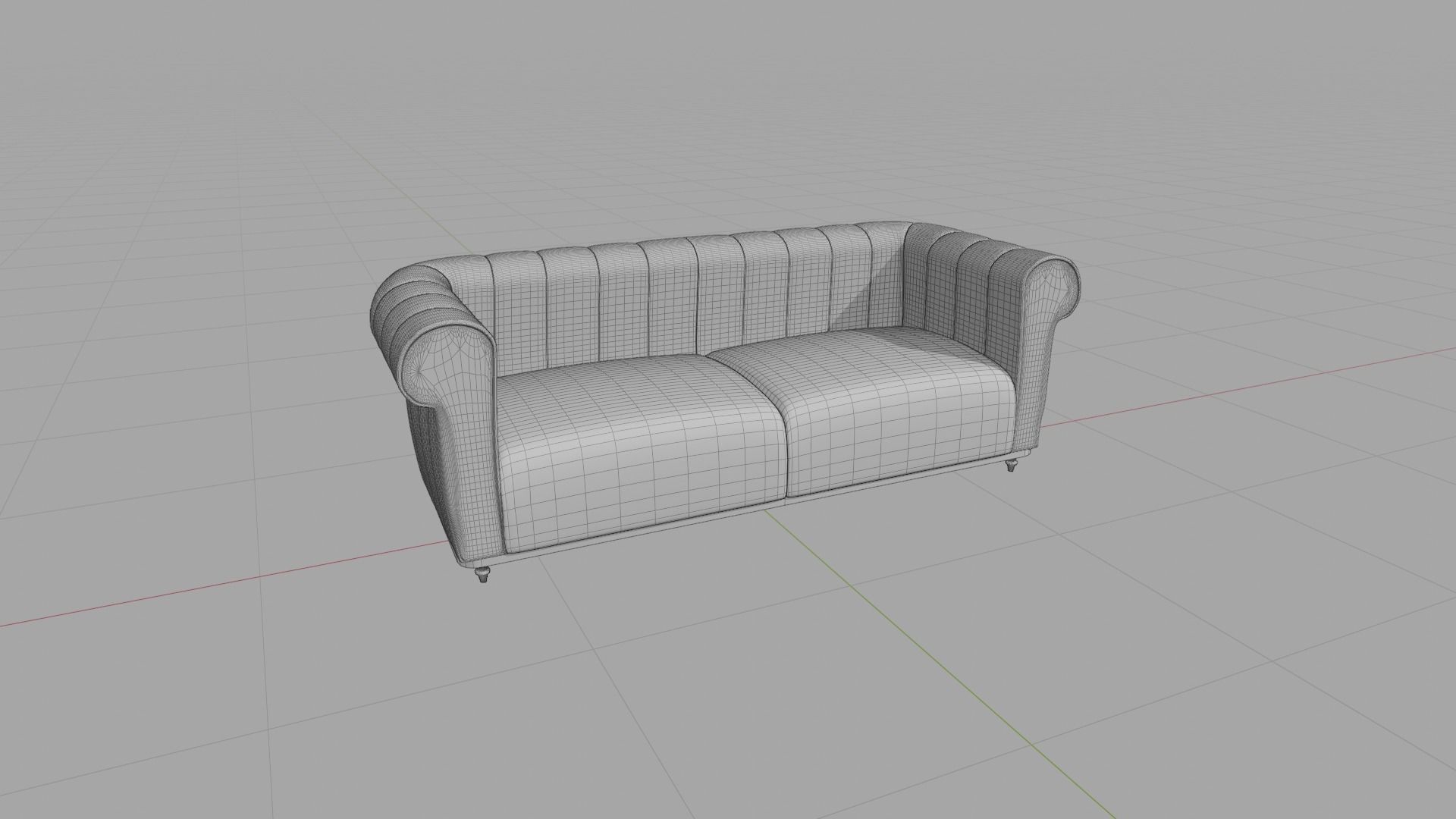 Elegant Sofa 3D Model Free 3D model_4