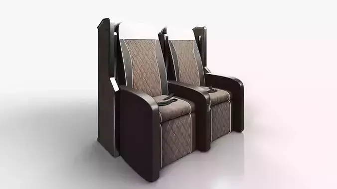 Business Class Passenger Seat Vray 3D model 3D model