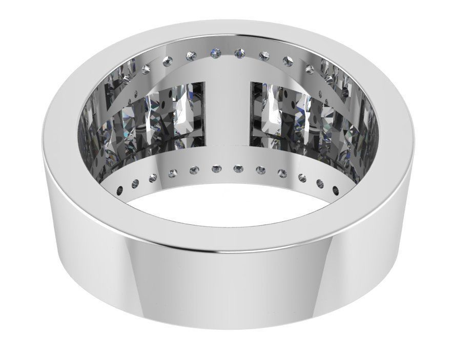 Marquise Diamond Ring 0923 3D print model_3