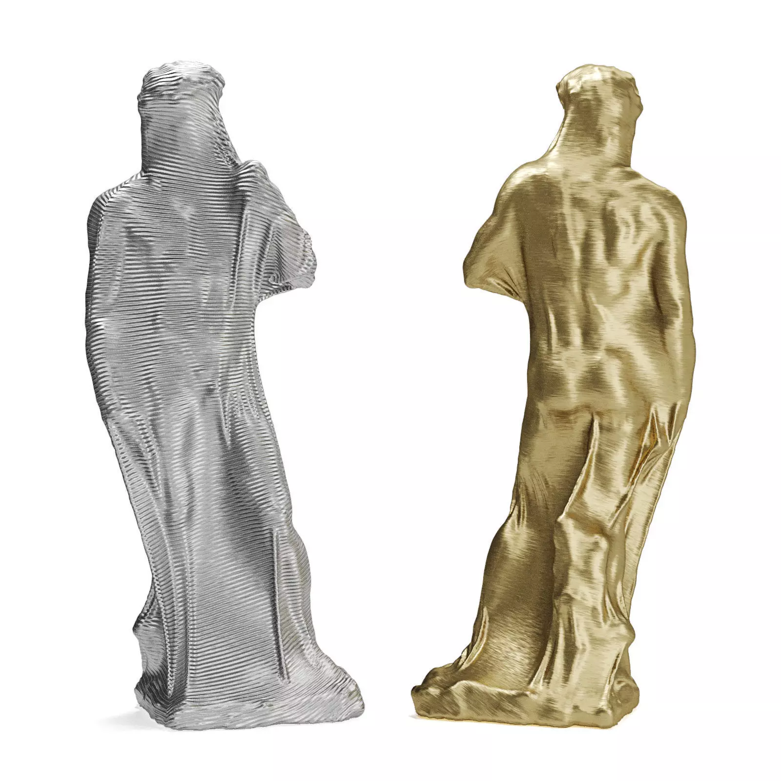 David Blanket sculpture Low-poly 3D model_0