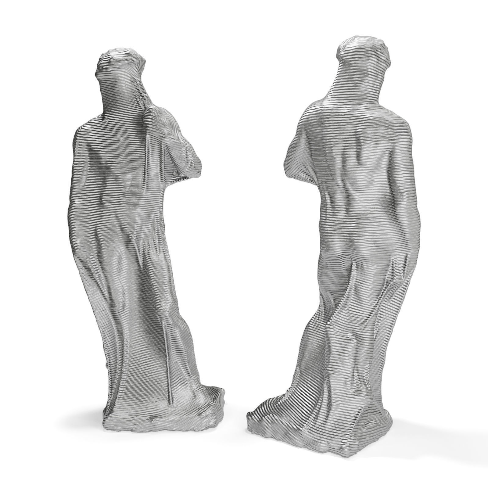 David Blanket sculpture Low-poly 3D model_2