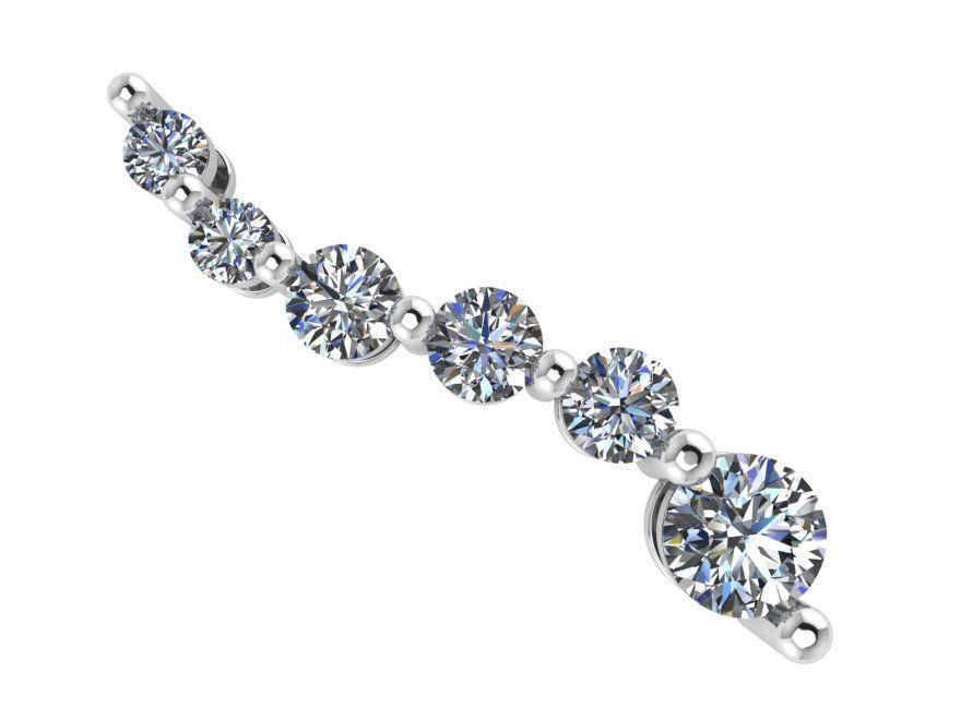 Round Diamond Basket Setting Pendant 0926 3D print model_2