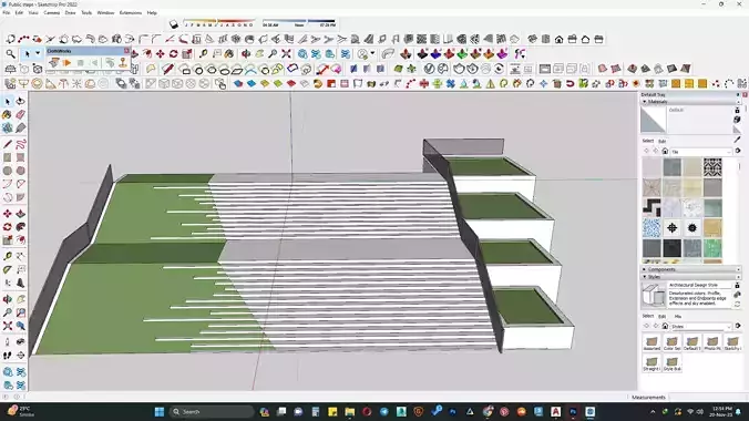 public staircase 3d model