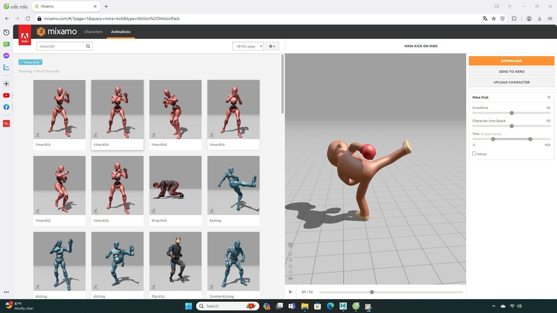 Boxing Monkey Animal Animated  Low-poly 3D model_4