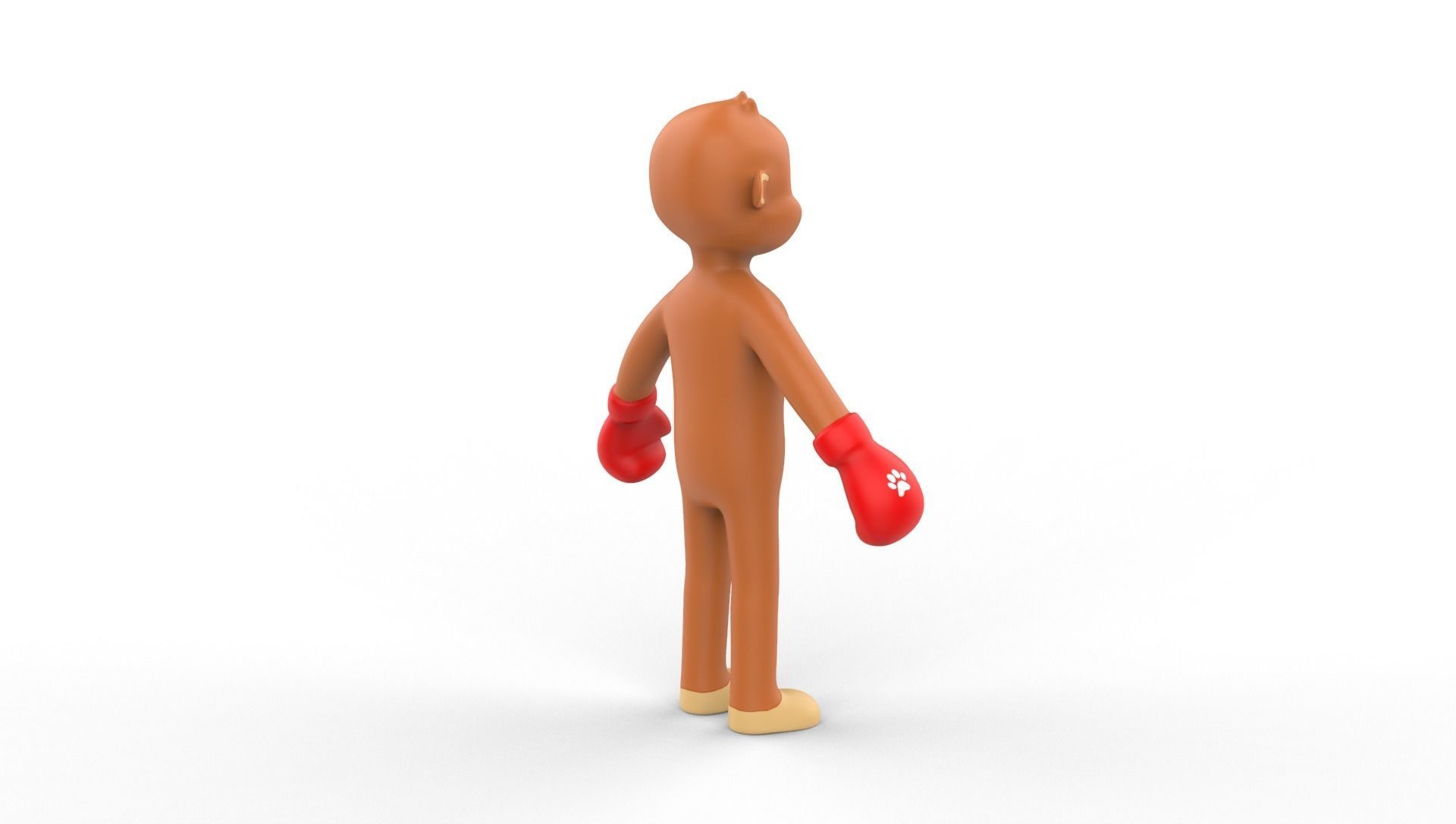 Boxing Monkey Animal Animated  Low-poly 3D model_21