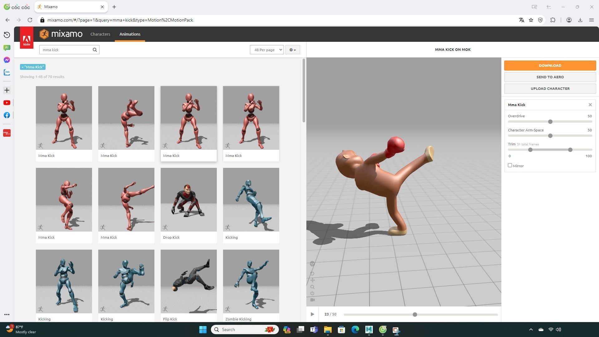 Boxing Monkey Animal Animated  Low-poly 3D model_5