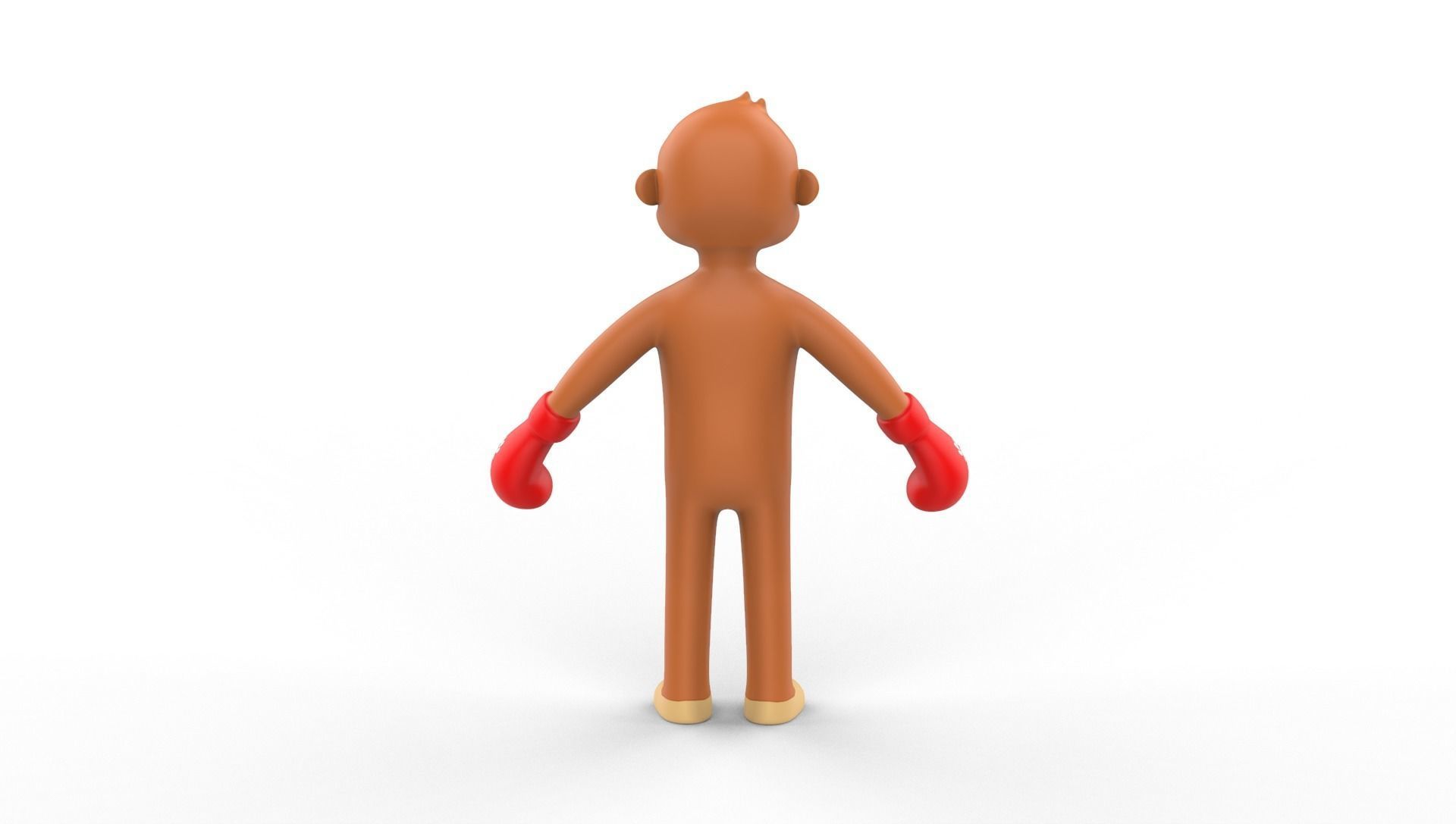 Boxing Monkey Animal Animated  Low-poly 3D model_19